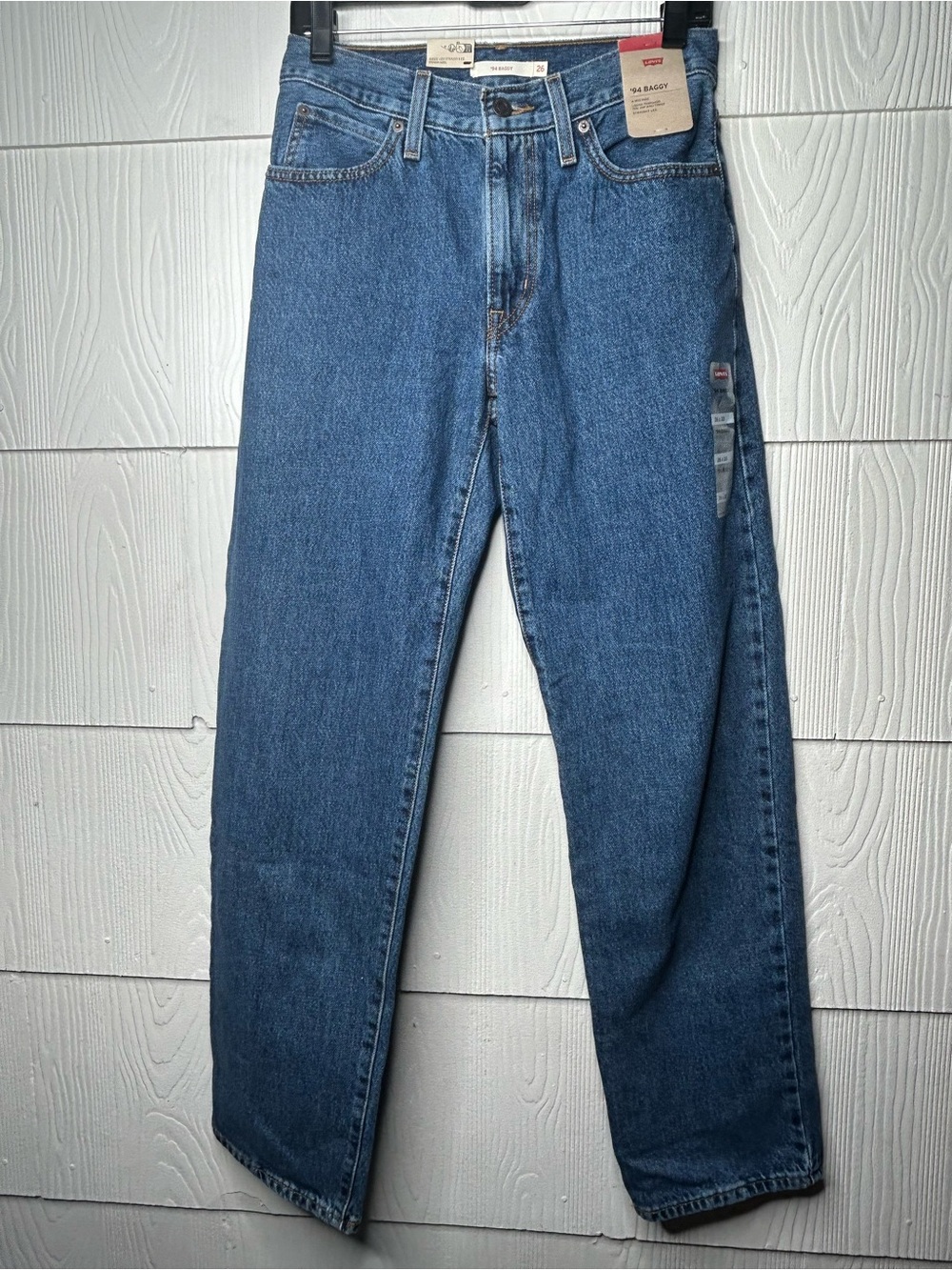 Levi's Straight Jeans in Classic Blue Denim